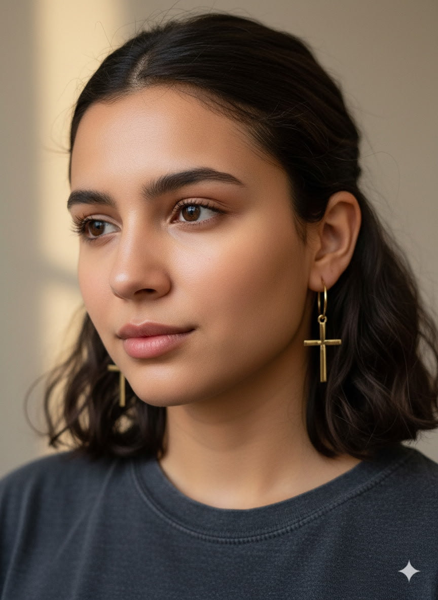 Faith Small Hoop Earrings