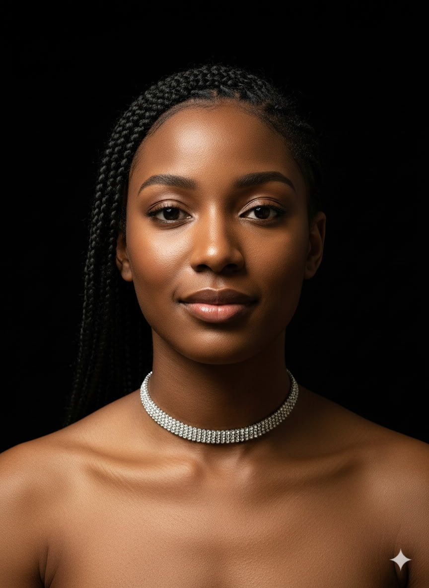 Diamond Choker Necklace in Gold
