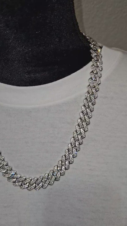 Men's Diamond Chain Necklace, 60 cm